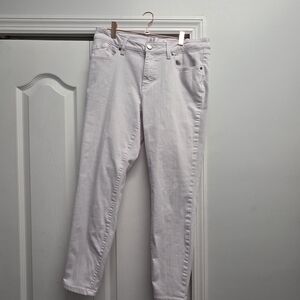 1822 Denim Women's Straight Leg Jeans in White